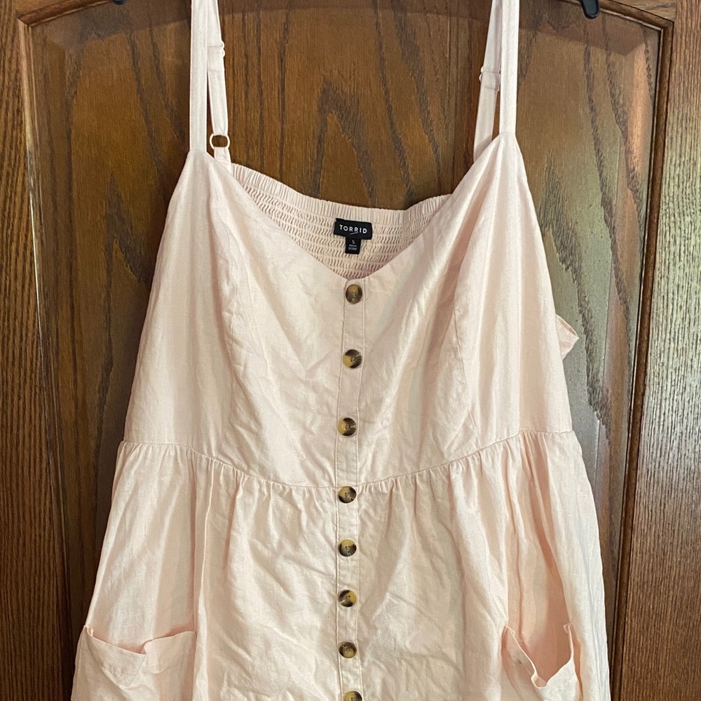 torrid Pale Peachy Color Dress With Pockets